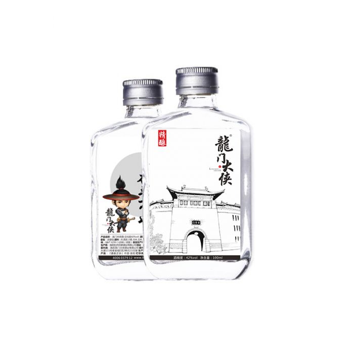 龙门大侠文化小酒 文化版42度 浓香型高度白酒