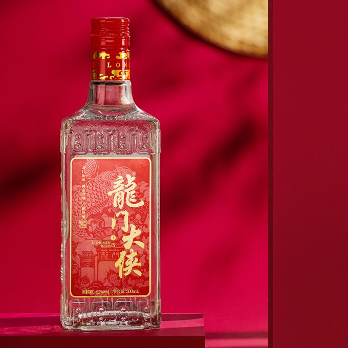 龙门大侠文化小酒 红标52度 浓香型高度白酒