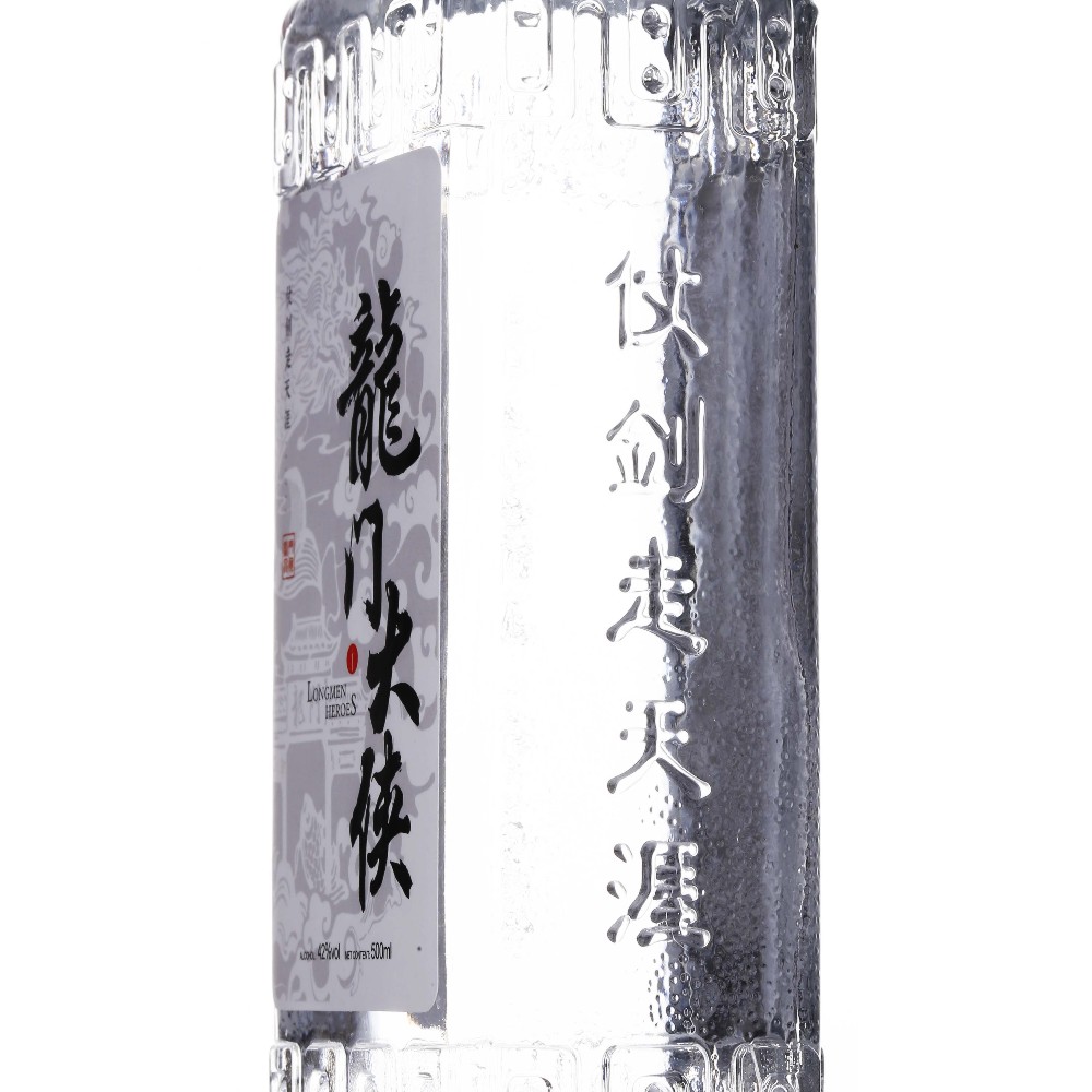 龙门大侠文化小酒 白标42度 浓香型高度白酒