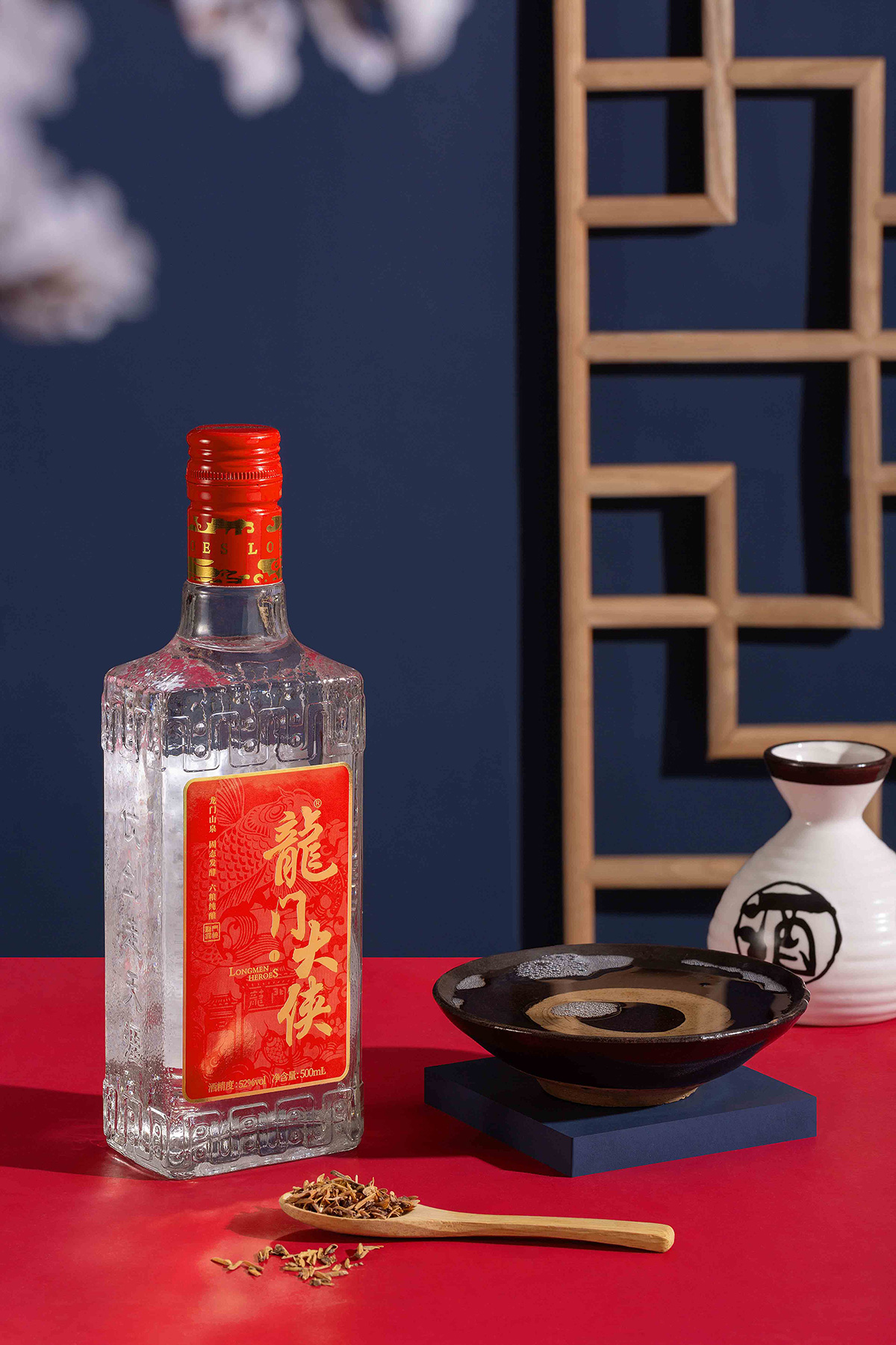 龙门大侠文化小酒 红标52度 浓香型高度白酒
